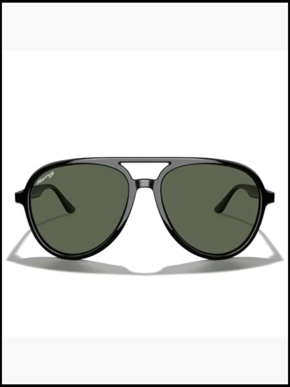 Classic Polarized Aviator Sunglasses Double Bridge Retro TR90 Frame